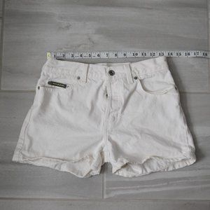 90s White DKNY Denim Shorts